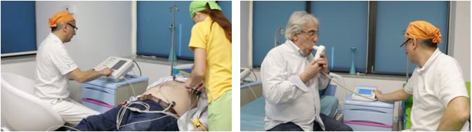 Investigații preoperatorii la Implantodent: electrocardiogramă (EKG) și spirometrie efectuate pacientului înainte de intervenție
