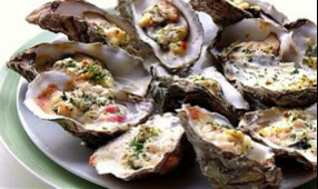 Platou cu stridii gratinate — fructe de mare bogate în zinc