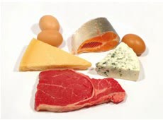 Alimente bogate în proteine: carne roșie, ouă, brânză și somon