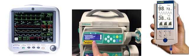 Monitor de semne vitale, injectomat pentru administrarea medicației pe venă și pulsoximetru portabil