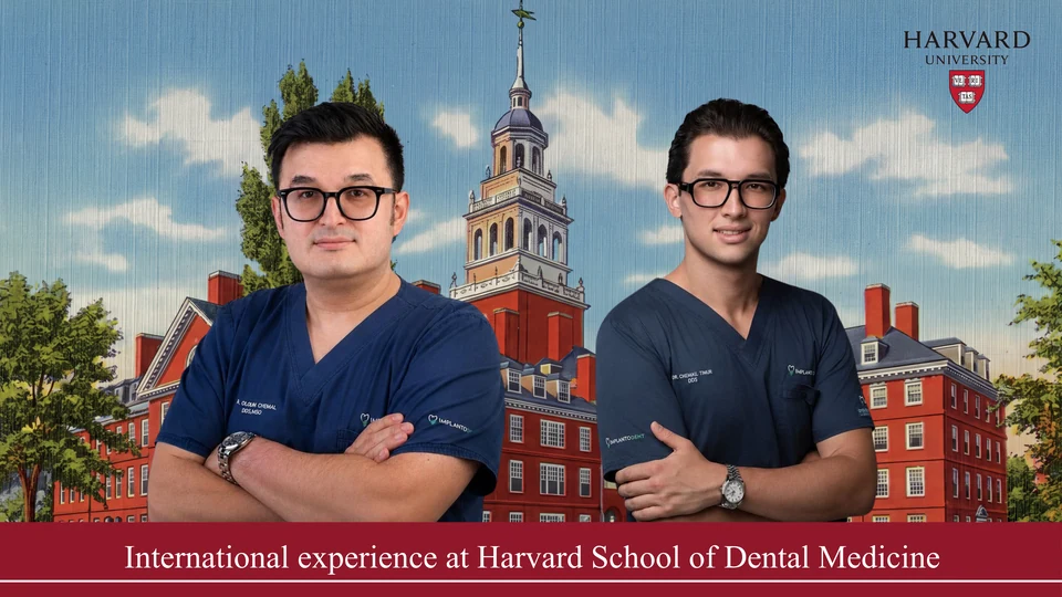 Dr. Chemal Olgun și Dr. Chemal Timur, material de prezentare a experienței la Harvard School of Dental Medicine