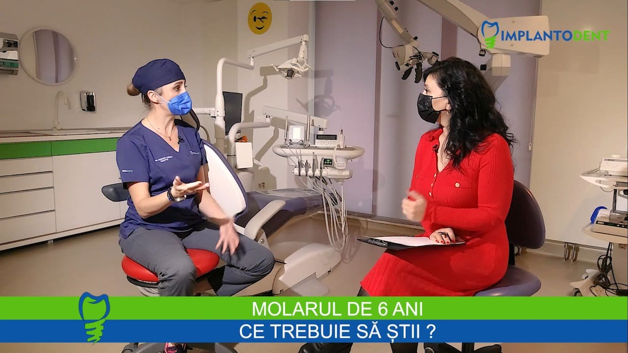 Copertă clip despre molarul de 6 ani, cu dr. Cristina Iliescu