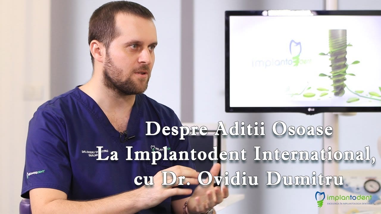 Copertă clip despre adiții și augmentări osoase maxilare, cu dr. Ovidiu Dumitru